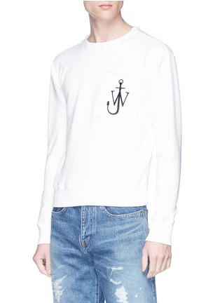 Detail View - Click To Enlarge - JW ANDERSON - Logo embroidered sweatshirt