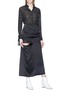 Figure View - Click To Enlarge - JW ANDERSON - Cutout silk satin maxi skirt