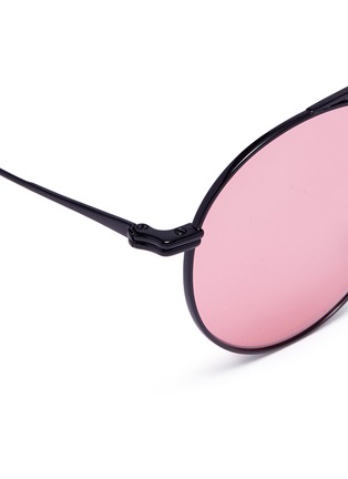 Detail View - Click To Enlarge - STEPHANE + CHRISTIAN - 'Lille' metal round aviator sunglasses