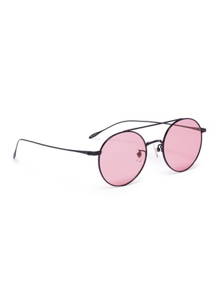 Figure View - Click To Enlarge - STEPHANE + CHRISTIAN - 'Lille' metal round aviator sunglasses