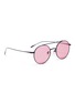 Figure View - Click To Enlarge - STEPHANE + CHRISTIAN - 'Lille' metal round aviator sunglasses