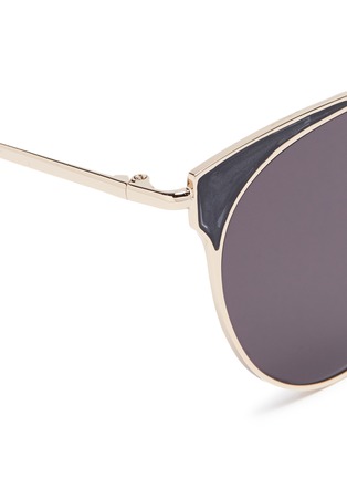 Detail View - Click To Enlarge - STEPHANE + CHRISTIAN - 'Eze' metal cat eye sunglasses