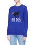 Front View - Click To Enlarge - EGLE ZVIRBLYTE X LANE CRAWFORD - 'Hot Dog' unisex wool sweater