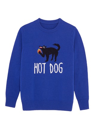 Main View - Click To Enlarge - EGLE ZVIRBLYTE X LANE CRAWFORD - 'Hot Dog' unisex wool sweater