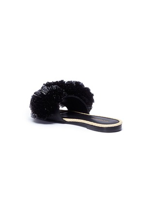Detail View - Click To Enlarge - AVEC MODÉRATION - 'Bora Bora' pompom leather slide sandals
