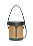 Main View - Click To Enlarge - VASIC - 'Rudi' colourblock basketweave bucket bag