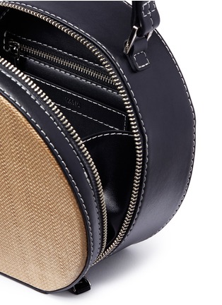 Detail View - Click To Enlarge - VASIC - 'Circle' basketweave crossbody bag