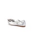 Figure View - Click To Enlarge - STUART WEITZMAN - 'Fannie' strass bow metallic faux leather toddler ballet flats