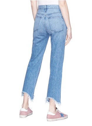 Back View - Click To Enlarge - 3X1 - 'W4 Shelter Austin' frayed cuff cropped jeans