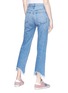Back View - Click To Enlarge - 3X1 - 'W4 Shelter Austin' frayed cuff cropped jeans