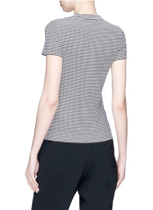 Back View - Click To Enlarge - THEORY - 'Tiny' stripe T-shirt
