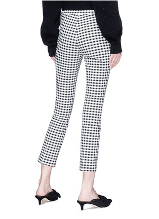 Back View - Click To Enlarge - THEORY - Gingham check cropped skinny pants