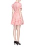 Back View - Click To Enlarge - GUCCI - Floral brooch ribbon tie ruffle voile dress