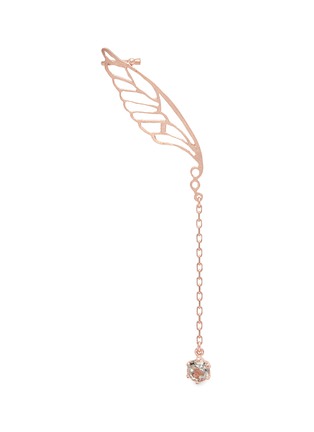 Main View - Click To Enlarge - ALEX MONROE - 'Small Dragonfly Wing' chain drop ear cuff