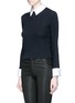 Front View - Click To Enlarge - ALICE & OLIVIA - 'Gila' cable knit sweater
