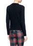 Back View - Click To Enlarge - GUCCI - Rhinestone heart and chain wool sweater