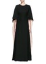 Main View - Click To Enlarge - VALENTINO GARAVANI - Open back cape sleeve silk gown