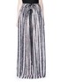 Main View - Click To Enlarge - LANVIN - Stripe floral print silk maxi skirt