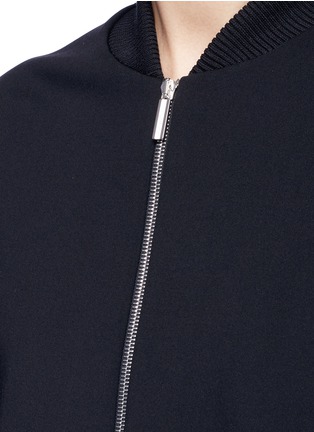 Detail View - Click To Enlarge - THE ROW - 'Scotia' scuba jersey bomber jacket