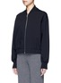 Front View - Click To Enlarge - THE ROW - 'Scotia' scuba jersey bomber jacket