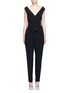Main View - Click To Enlarge - LANVIN - Buckled waist tailored suiting jumpsuit