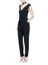Figure View - Click To Enlarge - LANVIN - Buckled waist tailored suiting jumpsuit