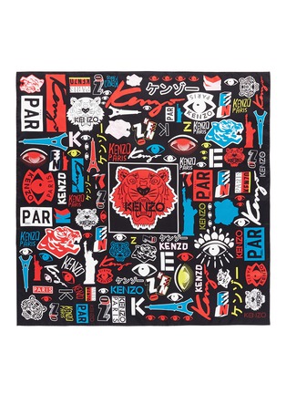 Main View - Click To Enlarge - KENZO - 'Tiger Poster' print silk twill scarf