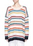 Main View - Click To Enlarge - CHLOÉ - Oversized stripe mohair sweater
