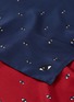 Detail View - Click To Enlarge - KENZO - Eye print colourblock silk satin bandana