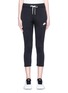 Main View - Click To Enlarge - NIKE - Stripe outseam cropped sweatpants