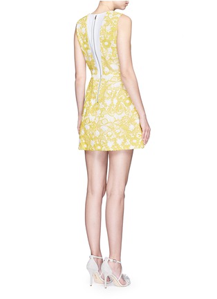 Back View - Click To Enlarge - ALICE & OLIVIA - 'Pacey' floral lace lantern dress