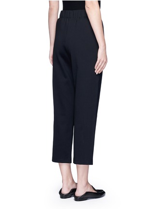 Back View - Click To Enlarge - THE ROW - 'Leanne' elastic waist scuba jersey cropped pants