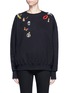 Main View - Click To Enlarge - ALEXANDER MCQUEEN - Obsession charm embellished fleece sweatshirt