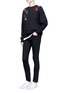 Figure View - Click To Enlarge - ALEXANDER MCQUEEN - Obsession charm embellished fleece sweatshirt