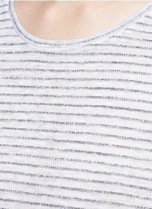 Detail View - Click To Enlarge - RAG & BONE - 'Summer Stripe' textured linen-cotton T-shirt