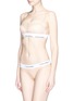 Figure View - Click To Enlarge - CALVIN KLEIN UNDERWEAR - 'Modern' logo band lace bikini briefs