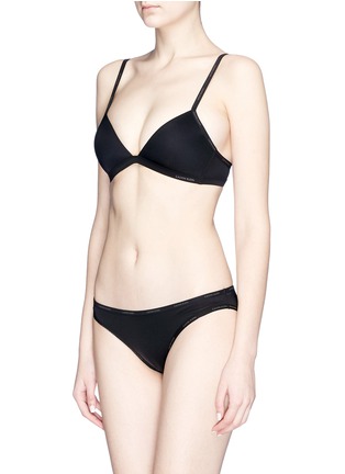 Figure View - Click To Enlarge - CALVIN KLEIN UNDERWEAR - 'AF' Logo edge bikini briefs