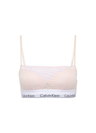 Main View - Click To Enlarge - CALVIN KLEIN UNDERWEAR - 'Modern' logo band lace bralette
