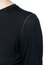 Detail View - Click To Enlarge - HELMUT LANG - 'Detached cuff' cotton-cashmere T-shirt