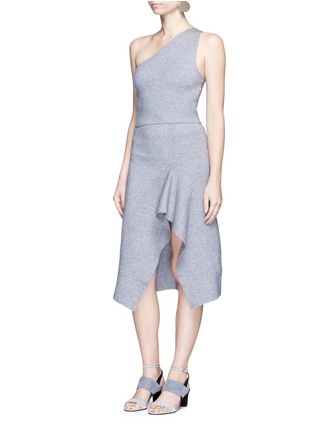 Figure View - Click To Enlarge - C/MEO COLLECTIVE - 'Break Free' asymmetric godet knit skirt