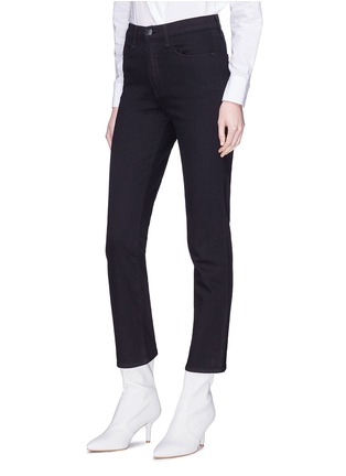 Front View - Click To Enlarge - RAG & BONE - Logo stripe embroidered outseam jeans