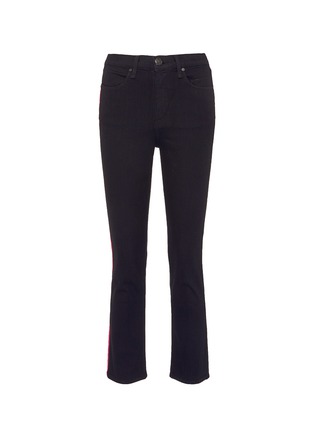 Main View - Click To Enlarge - RAG & BONE - Logo stripe embroidered outseam jeans