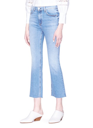 Front View - Click To Enlarge - RAG & BONE - 'Hana' cropped flared jeans