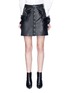 Main View - Click To Enlarge - JINNNN - Ruffle leather mini skirt