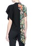 Back View - Click To Enlarge - JINNNN - Floral print silk crepe panel T-shirt