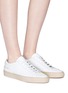 Figure View - Click To Enlarge - COMMON PROJECTS - 'Achilles Low' leather sneakers