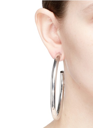 Figure View - Click To Enlarge - KENNETH JAY LANE - 80mm hoop earrings