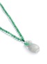 Figure View - Click To Enlarge - LC COLLECTION JADE - Diamond jade 18k white gold pendant necklace