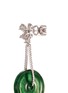 Detail View - Click To Enlarge - LC COLLECTION JADE - Diamond jade 18k white gold disc drop earrings