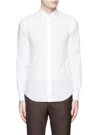 Main View - Click To Enlarge - BOGLIOLI - Italian collar cotton shirt